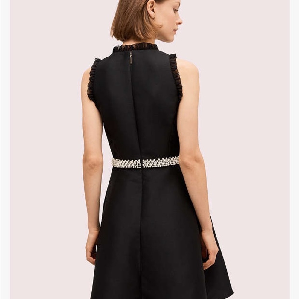 Kate Spade Pearl Crystal Mikado Dress - Picture 2 of 12